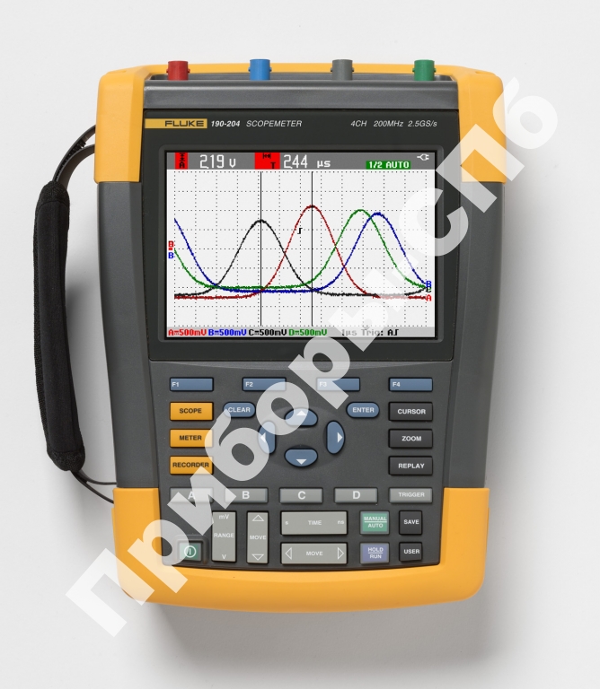 Fluke-190-204 - 4-х канальный переносной осциллограф (200 МГц)