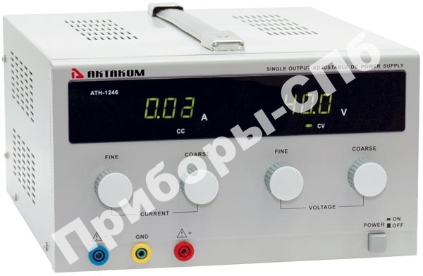 АТН-1246 - источник постоянного напряжения 0-40 В и тока 0-6 А